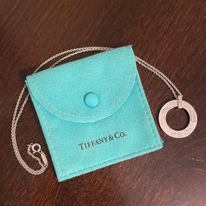 Tiffany & Co Sterling Silver Circle 1837 Necklace